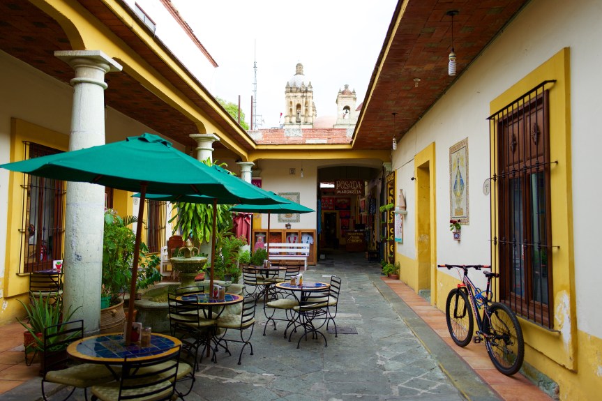 The courtyard of 'mi' Posada Margarita. 