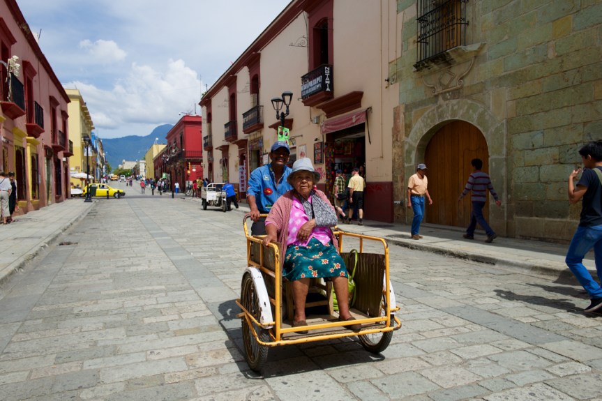 Moving granny...., Mexican style.