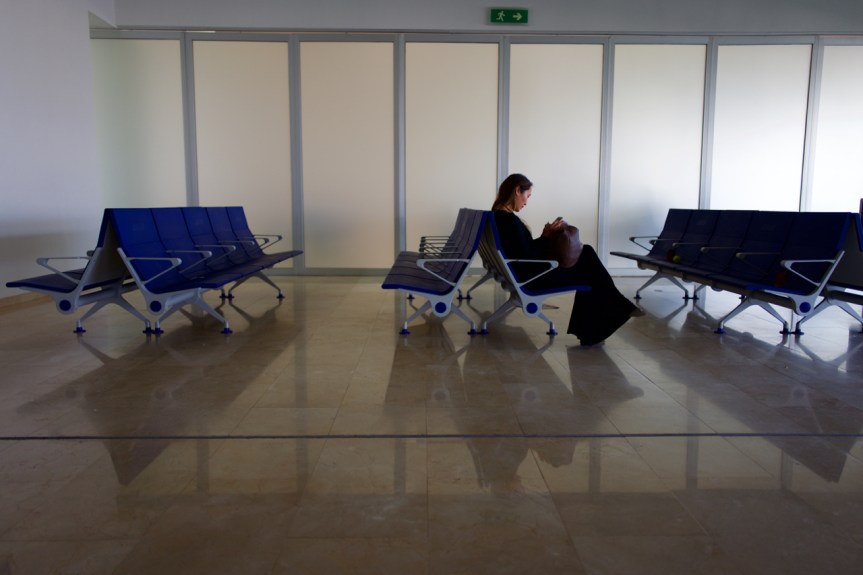Oaxaca airport, waiting for flight to the coast...