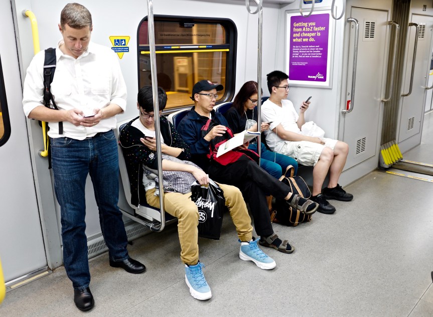 Someone's actually reading a book?